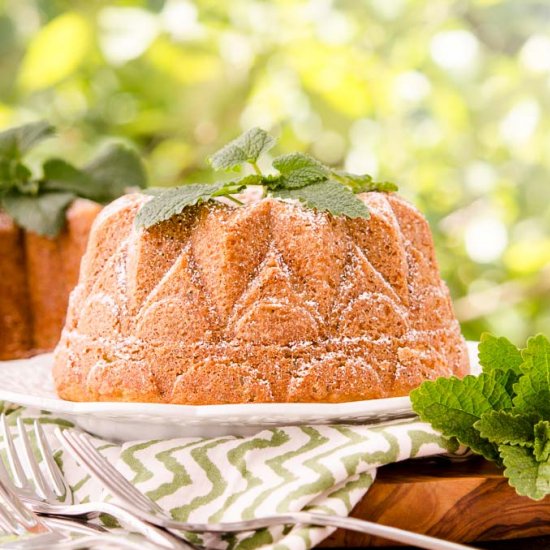 Lemon Balm Bundt Cake