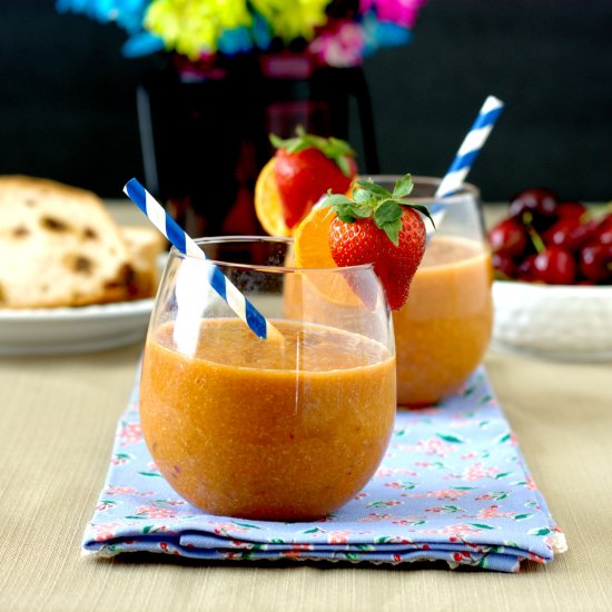 Papaya-Peach Smoothie