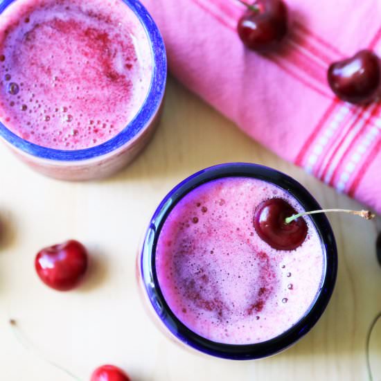 Cherry Coconut Rum Slushie