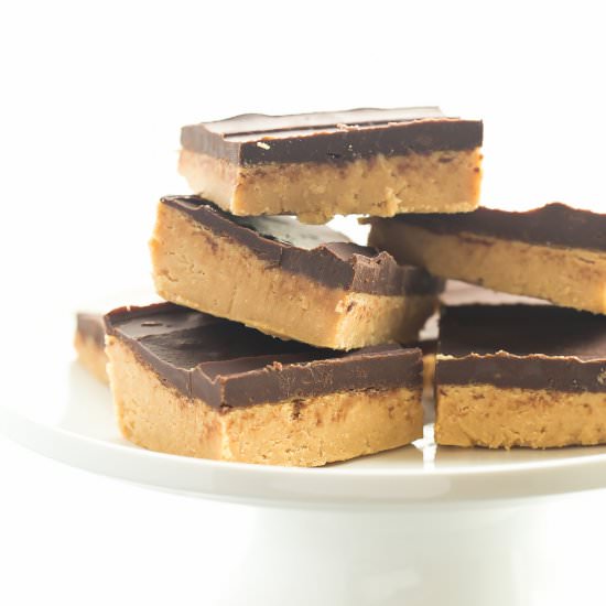 No Bake Chocolate Peanut Butter Bar