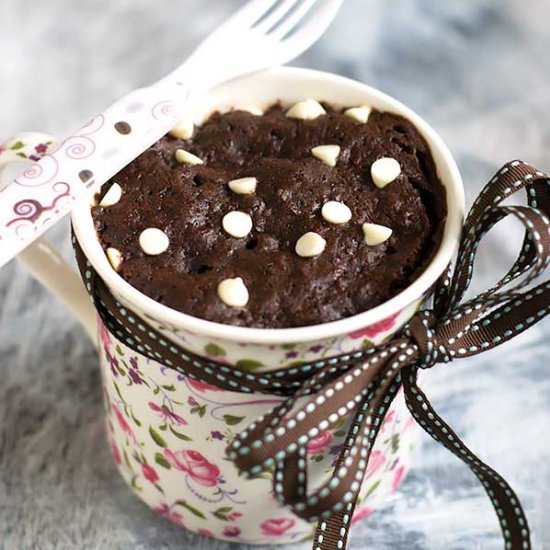 Eggless Chocolate Microwave Mug Cake