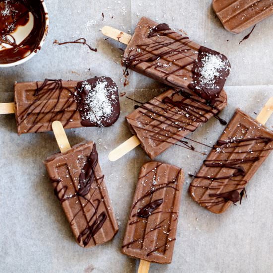 Vegan Banana Coco Fudgesicles