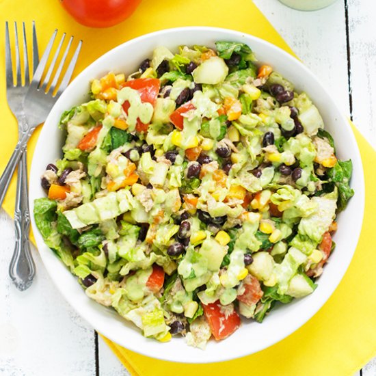 Tuna Black Bean Chipotle Salad