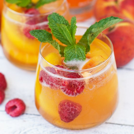 Peach Raspberry Spritzer