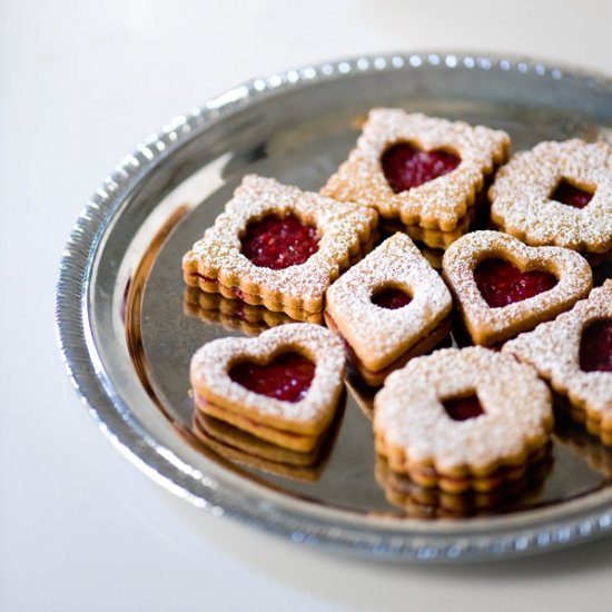 Kinako Linzer Cookies