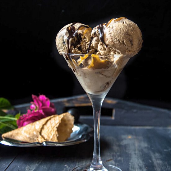 No-Churn Coffee Ice Cream