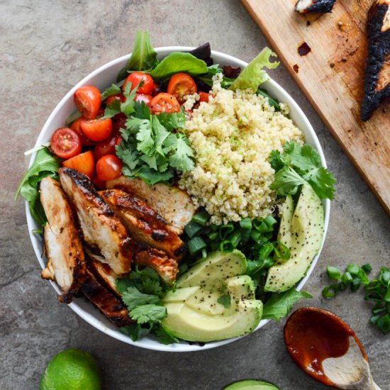 Honey Chipotle Chicken Bowls