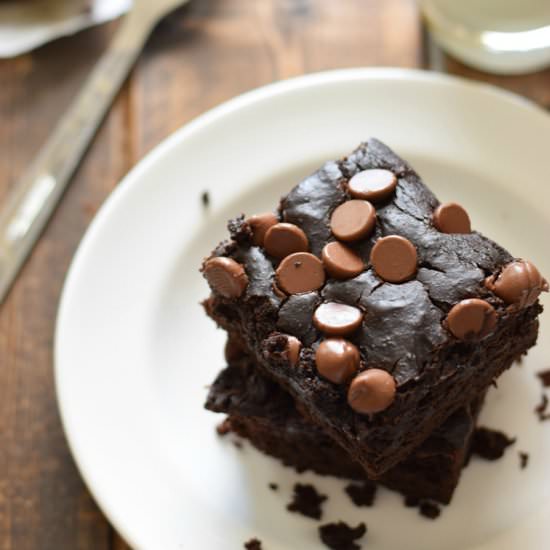 Mexican Black Bean Blender Brownies