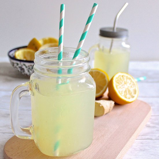 Homemade Ginger Syrup Lemonade