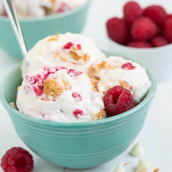 Raspberry Cheesecake Ice Cream