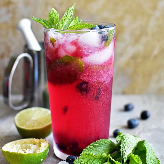 Blueberry Virgin Mojito