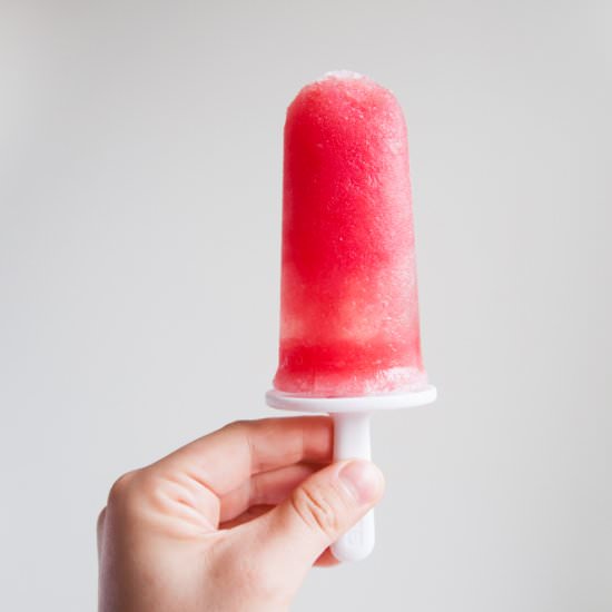 Watermelon Sake Popsicles