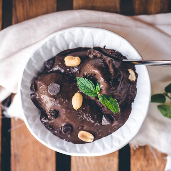 No-Churn Choc. Coconut Ice