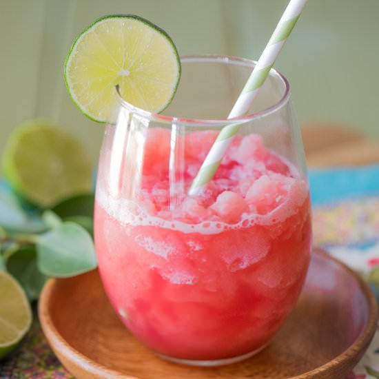 Coconut Lime Watermelon Slushie