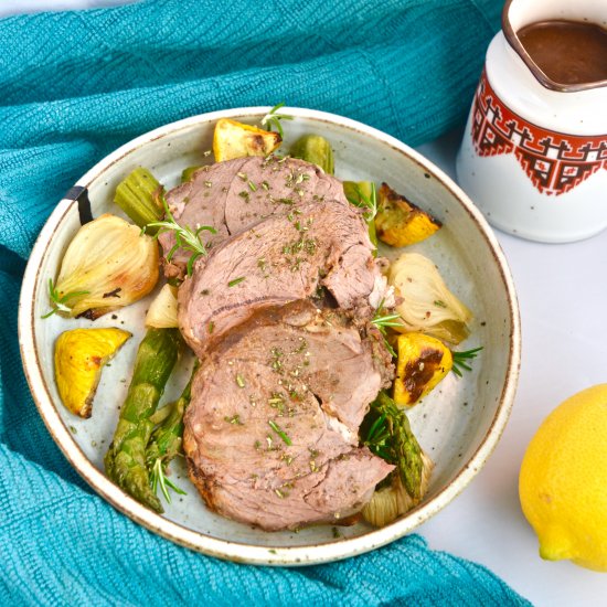 Slow Roasted Leg of Lamb