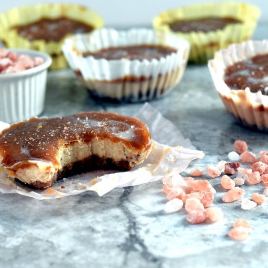 Salted Caramel Cheesecake Cups