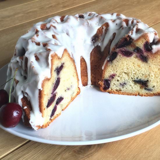 Fresh Cherry Bundt Cake