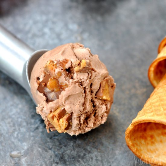 No Churn Chocolate PB Ice Cream