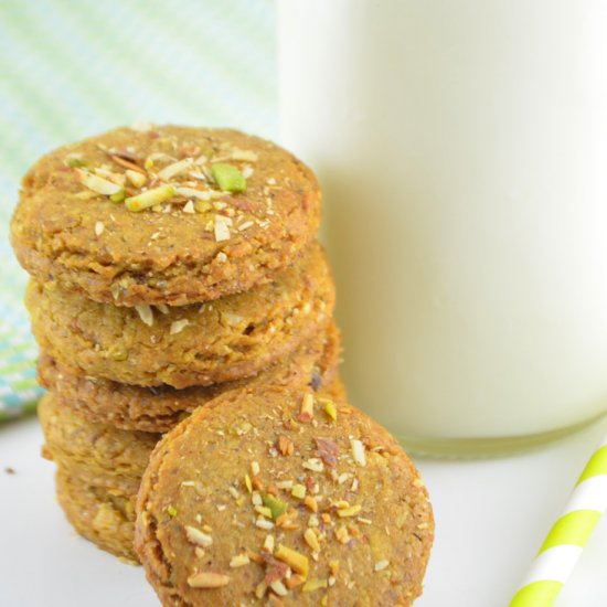 Whole Wheat Pistachio Cookies