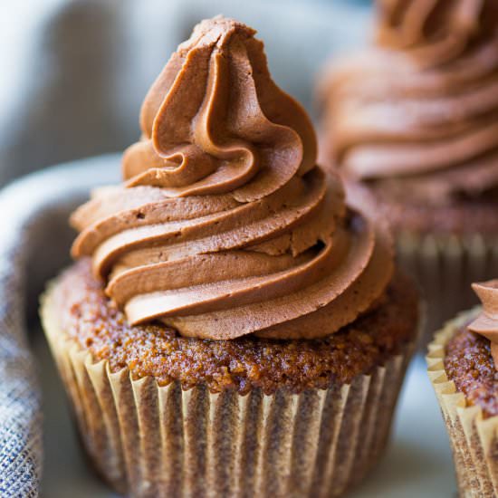 Almond Flour Chocolate Cupcakes