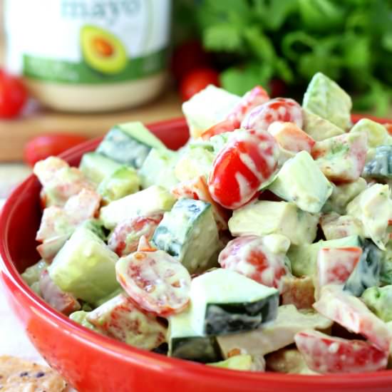 Chicken Avocado Tomato Salad