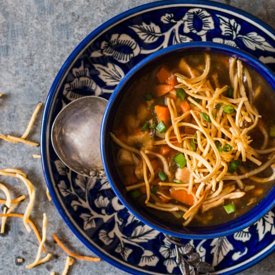 Homemade Chicken Manchow Soup