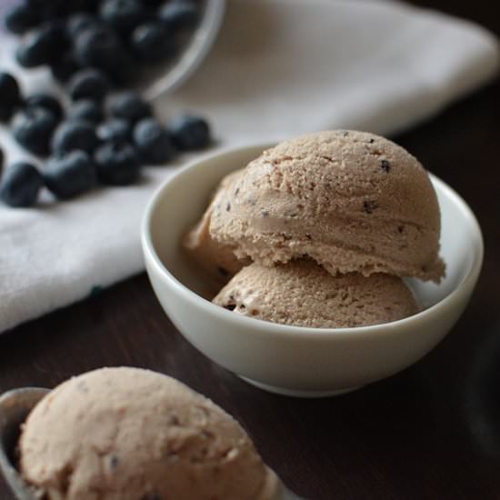 Quick Homemade Blueberry Ice Cream