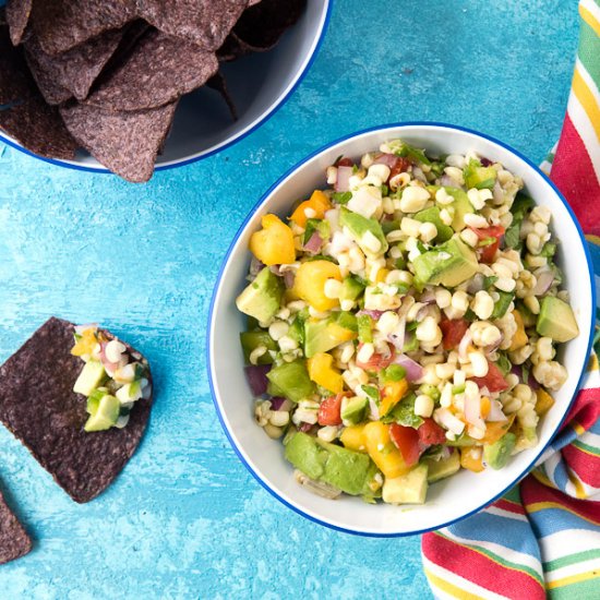 Grilled Sweet Corn Salsa