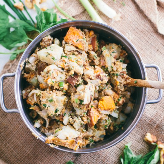 Herbed Lemon Tahini Potato Salad