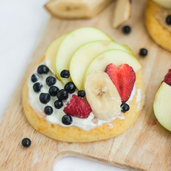 Cottage Cheese Fruity Mini-Pizzas