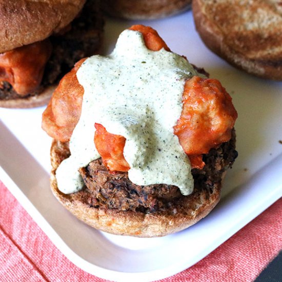 Buffalo Cauliflower Wing Burger