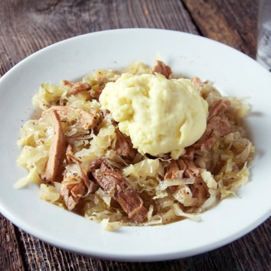 Pork and Sauerkraut with Dumplings