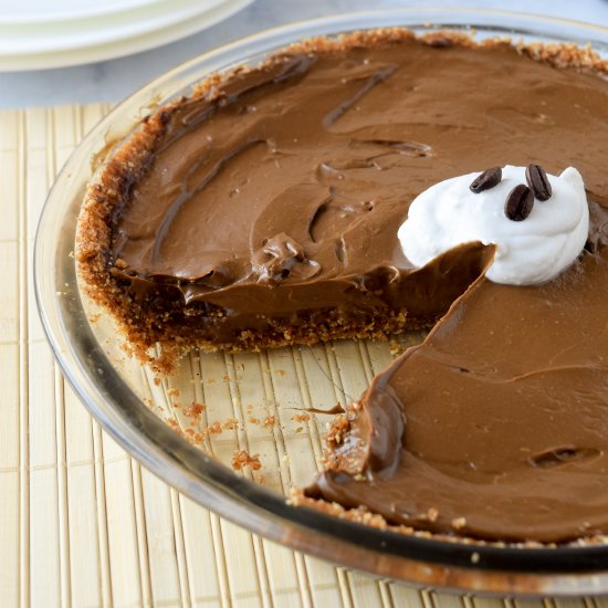 Mocha Avocado Cream Pie