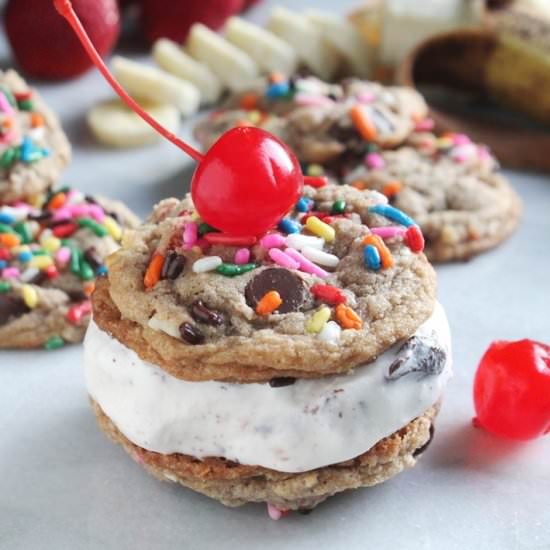 Banana Split Chocolate Chip Cookies