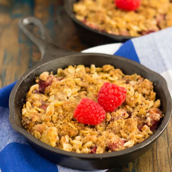 Raspberry Rhubarb Crisp