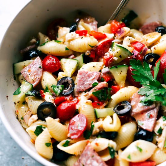 Italian Chicken Pasta Salad