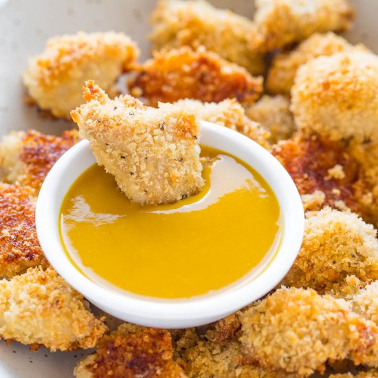 Baked Chicken Nuggets w/ Honey Must