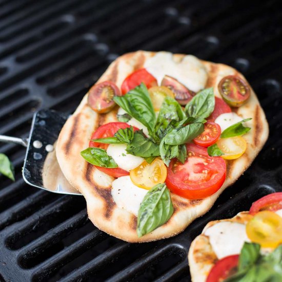 Grilled Margherita Pizza