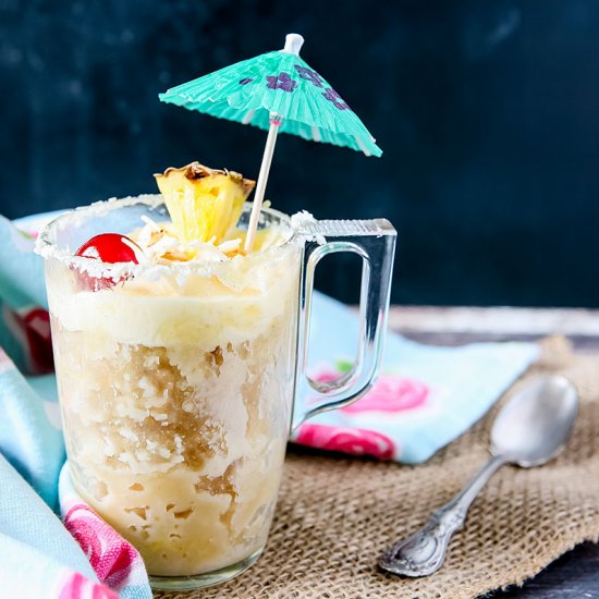 Piña Colada Mug Cake