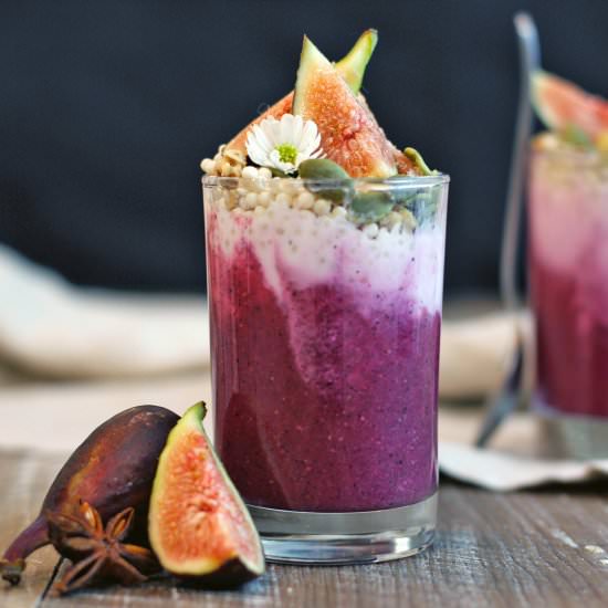 Acai Fig Chia Pudding Parfait