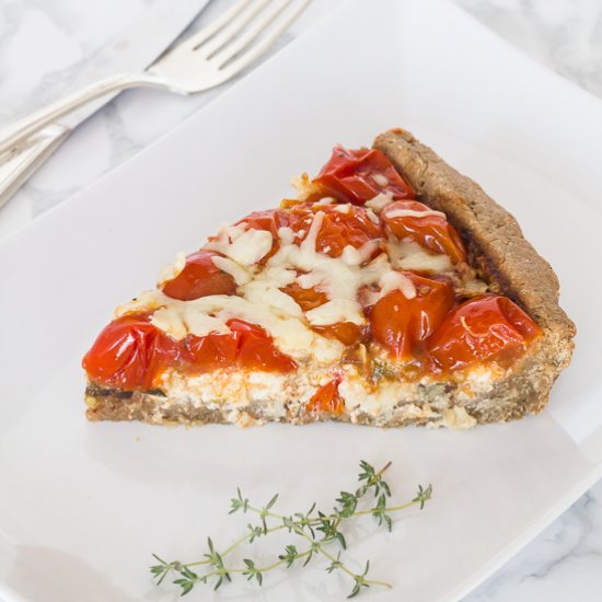 Whole Wheat Cherry Tomato Tart