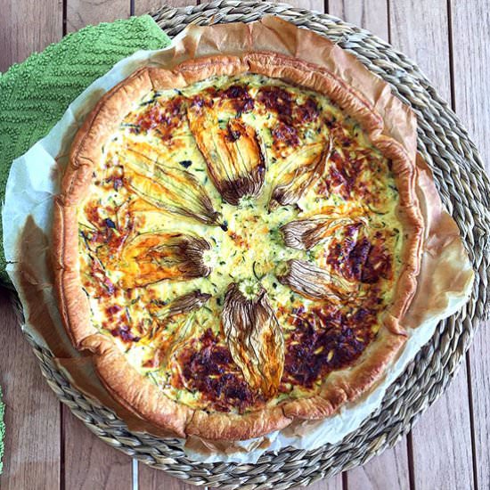 Beautiful Courgette Flowers Pie