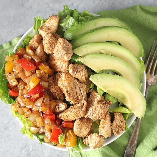 Paleo Chicken Fajita Bowl