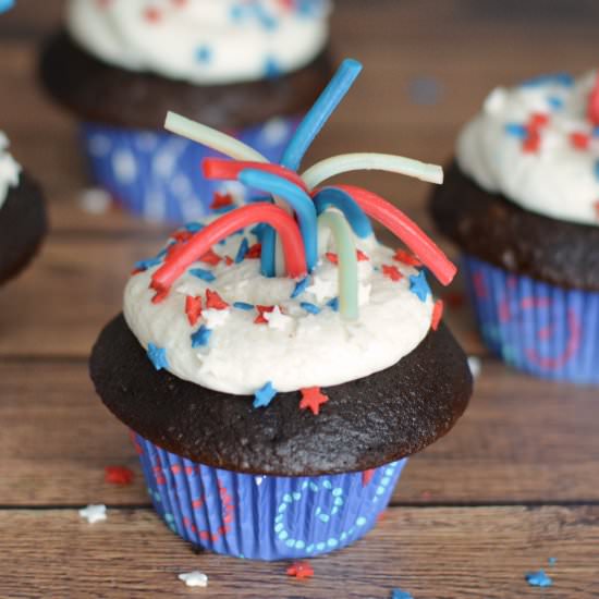 Firework Cupcakes