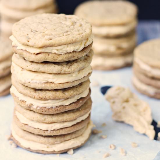 Butterbeer Sandwich Cookies