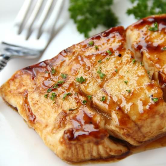 Balsamic-Glazed Halibut