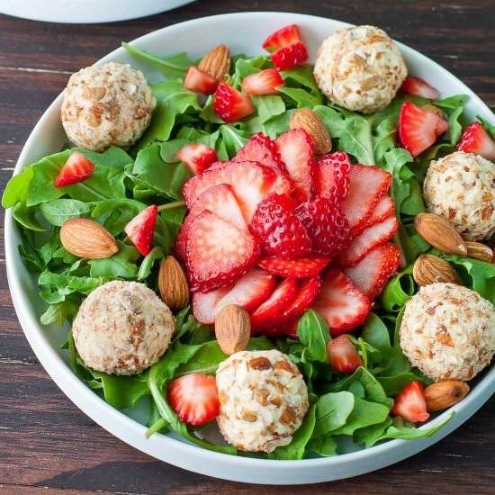 Almond Crusted Goat Cheese Salad