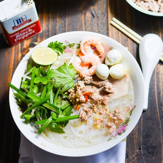 Vietnamese Phnom Penh Noodle Soup