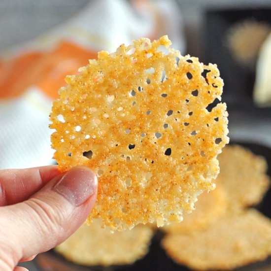 Baked Parmesan Crisps