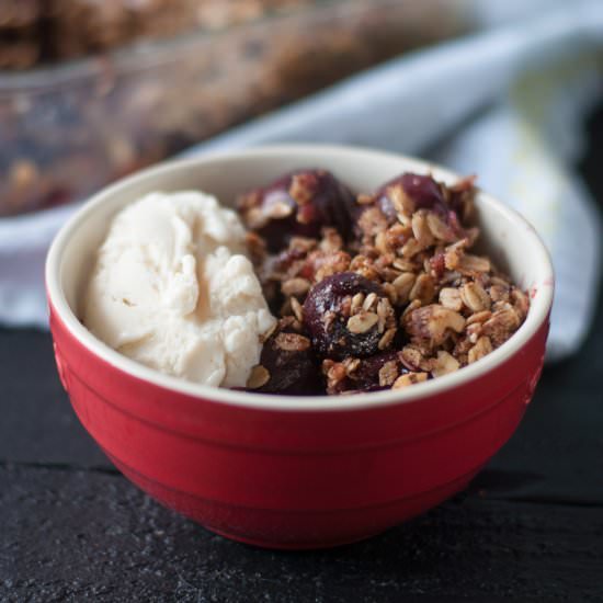 Vegan Cherry Crisp